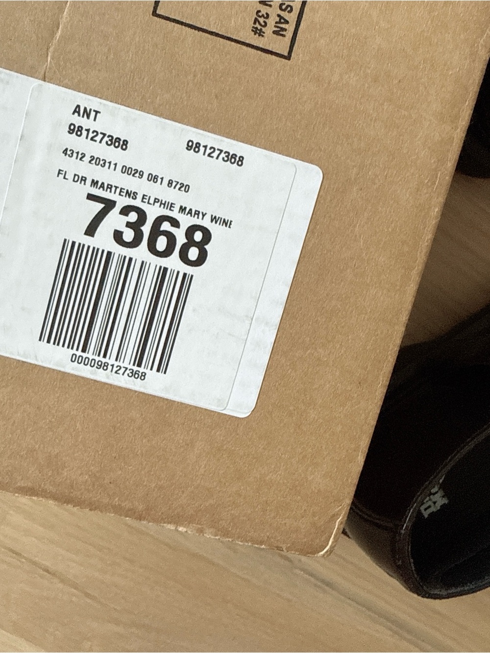 NIB Dr. Martens Elphie Mary Jane Flats in Cherry Red Arcadia - Picture 11 of 11